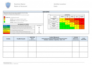 risk assessment