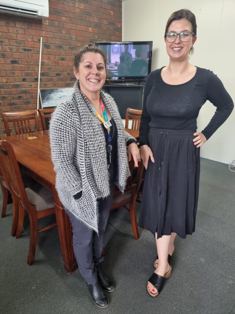 Natasha from Knox Council and Siobhan from Cocoon Cool Roofs