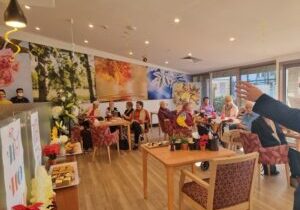 An image of the inside of the Changing Seasons Cafe