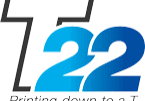 An image of the letters and numbers T22